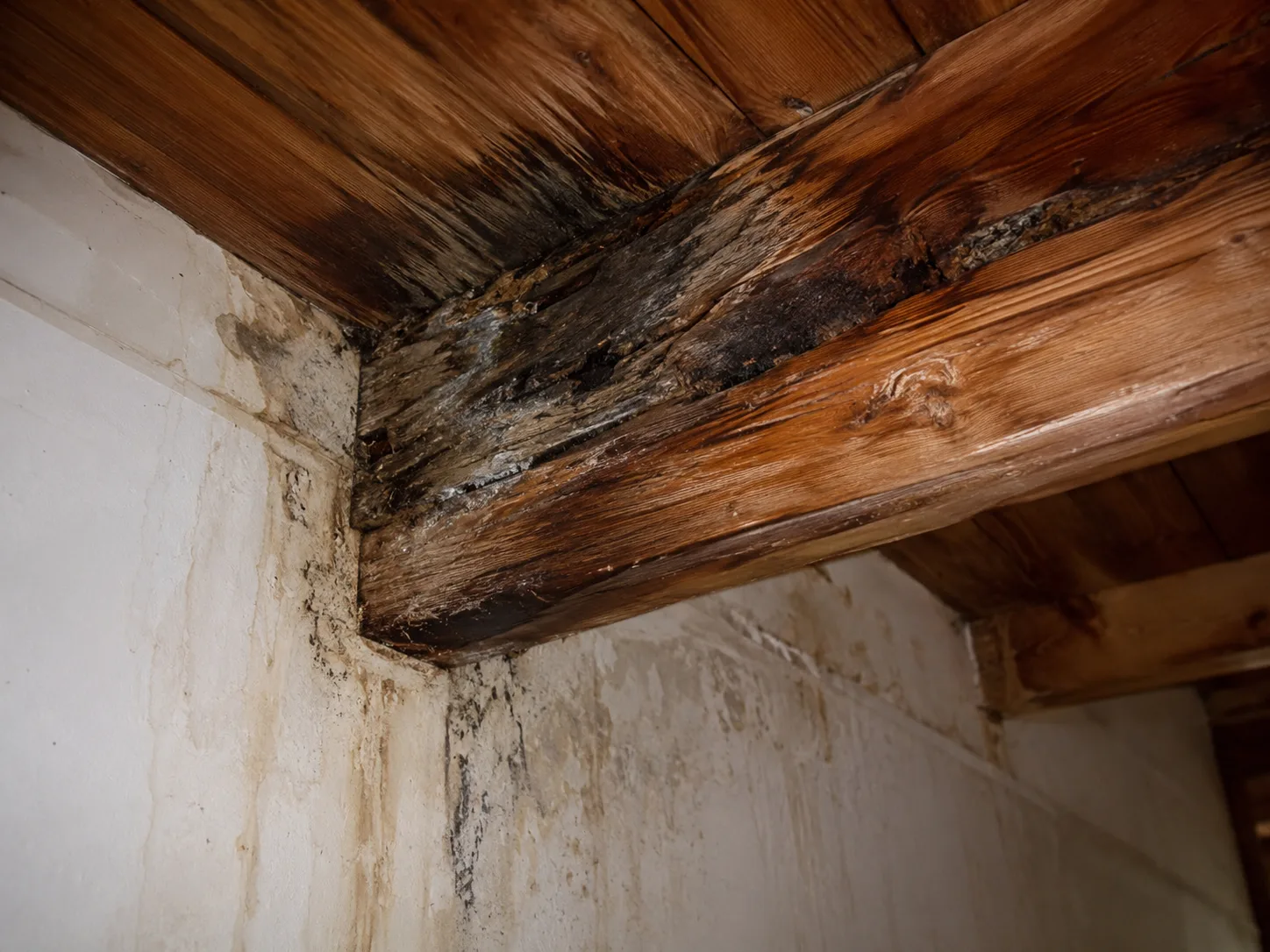 Dégradations liées à l’humidité sur des boiseries